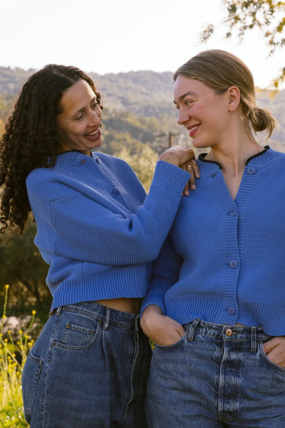 HILMA Cardigan in collab' with BLOCK SHOP - Cyan Blue sold by L’ENVERS product image thumbnail 5