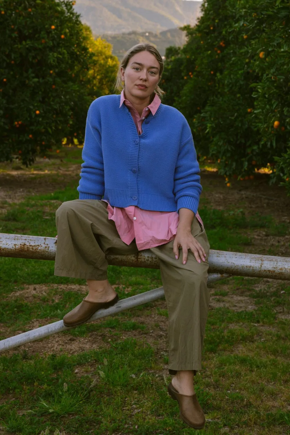 HILMA Cardigan in collab' with BLOCK SHOP - Cyan Blue sold by L’ENVERS product image thumbnail 4
