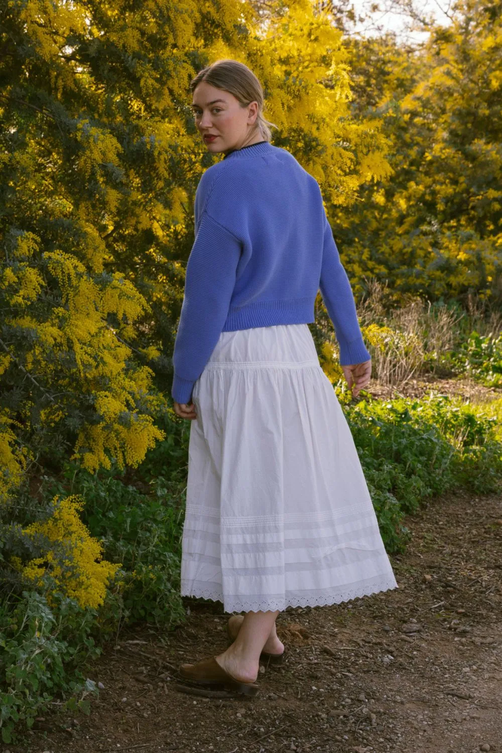 HILMA Cardigan in collab' with BLOCK SHOP - Cyan Blue sold by L’ENVERS product image thumbnail 2