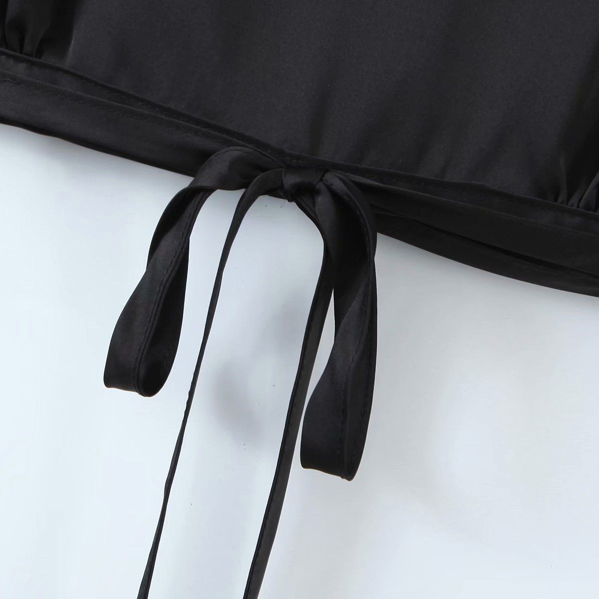 Nessa Satin Cropped Top sold by Hudson and Bailey product image thumbnail 5