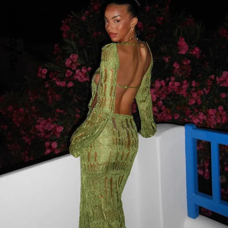 Petal Backless Dress sold by Hudson and Bailey