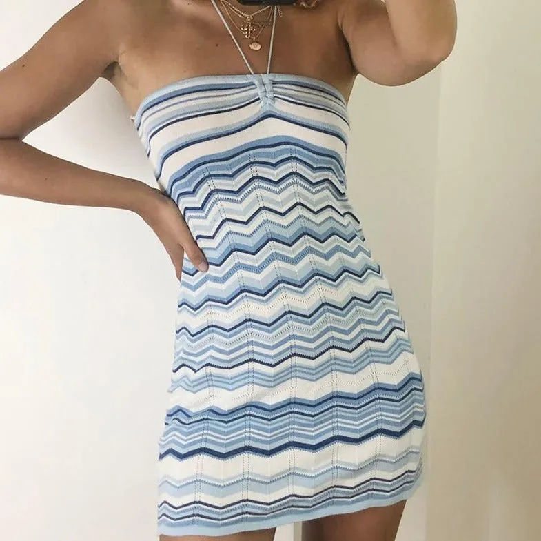 Eldora Knitted Mini Dress sold by Hudson and Bailey