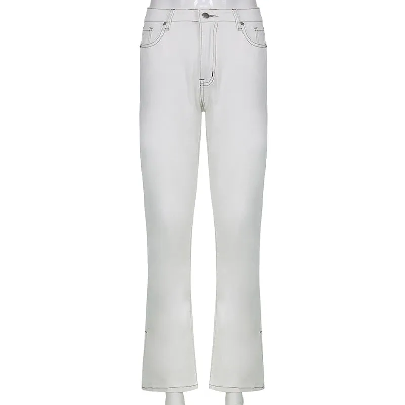 Maud Slit High Waist Jeans sold by Hudson and Bailey product image thumbnail 5