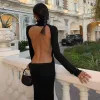 Reese Backless Maxi Dress sold by Hudson and Bailey