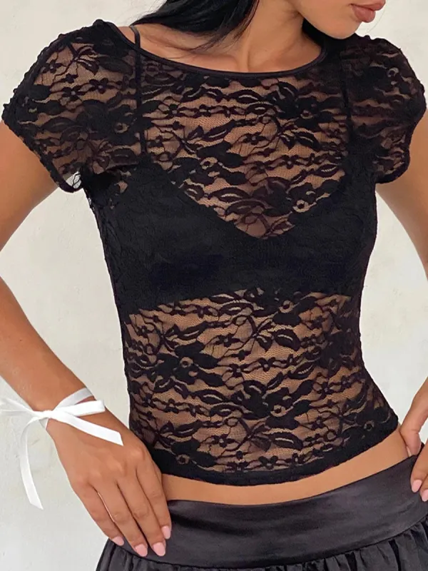 Milos Lace Top sold by Hudson and Bailey