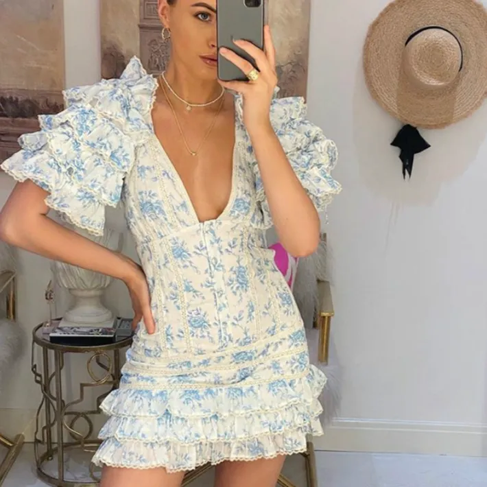 Lulu Floral Dress sold by Hudson and Bailey product image thumbnail 3