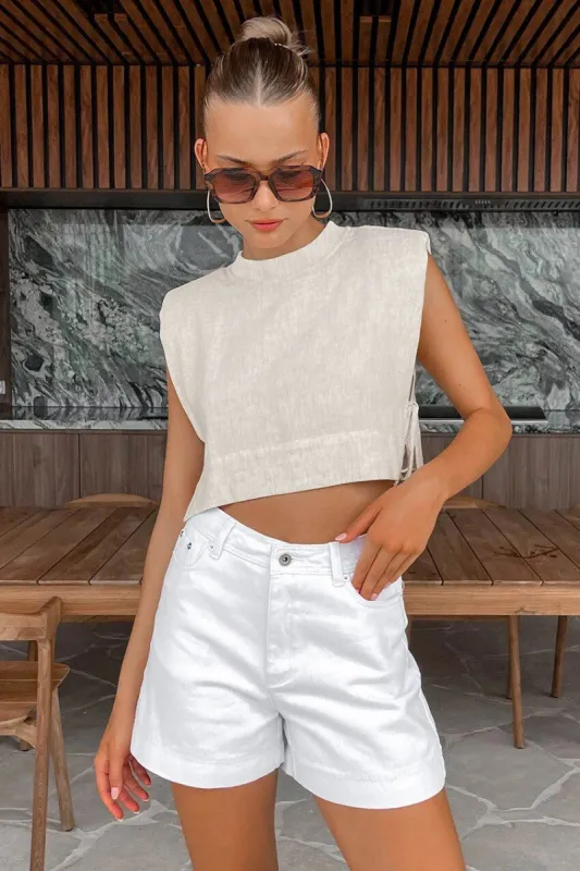 Kalei Linen Top sold by Hudson and Bailey