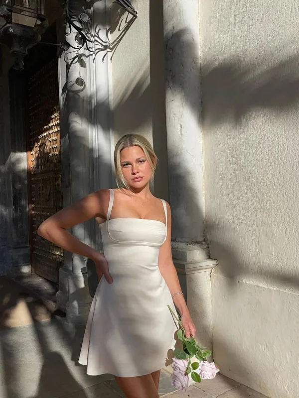 Olive Silk Dress sold by Hudson and Bailey