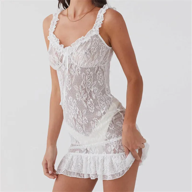 Elisabetta Lace Mini Dress sold by Hudson and Bailey product image thumbnail 3