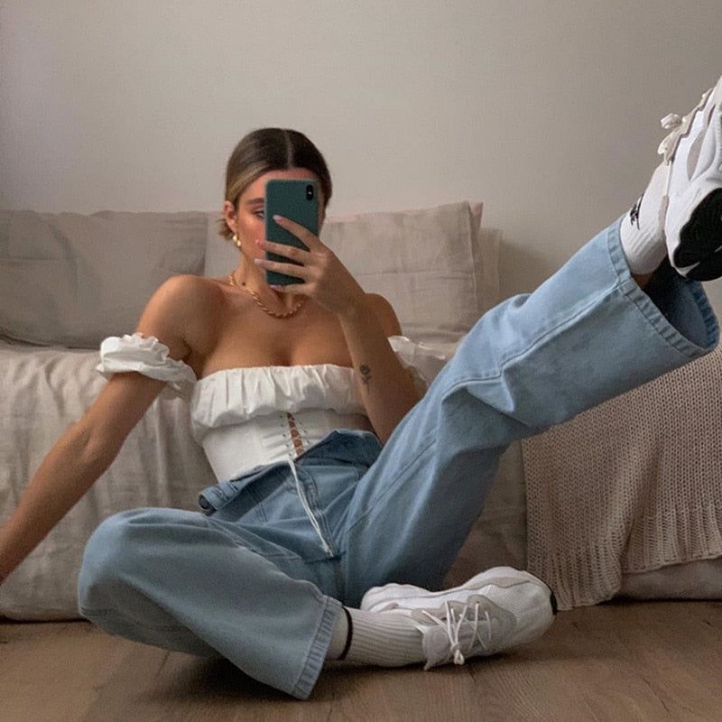 Gemma Lace Up Top sold by Hudson and Bailey product image thumbnail 3