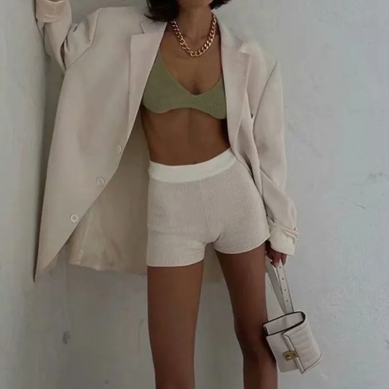 Daisy Mini Textured Shorts sold by Hudson and Bailey