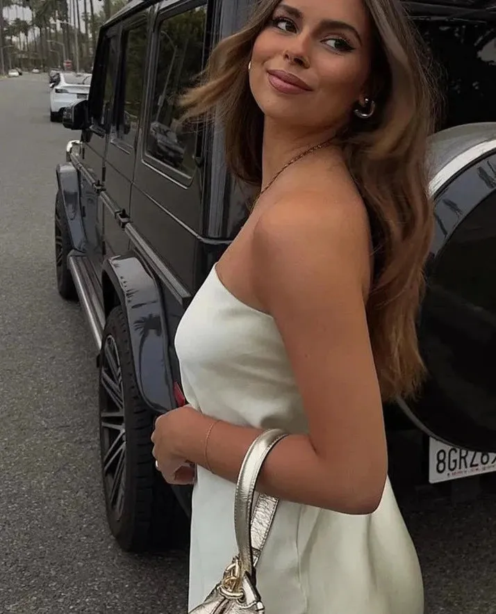 Sabrine Silk Dress sold by Hudson and Bailey product image thumbnail 3