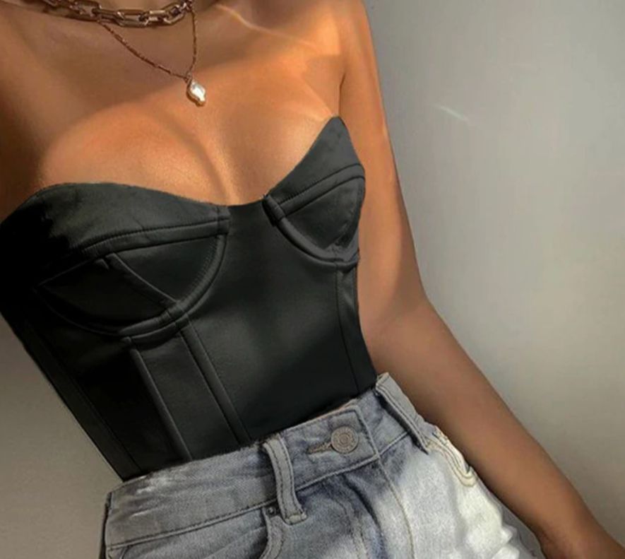 Sadie Satin Corset Top sold by Hudson and Bailey product image thumbnail 5