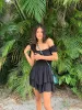 Sarai Ruffled Mini Dress sold by Hudson and Bailey
