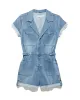 DANA KNIT DENIM ROMPER sold by Flag & Anthem
