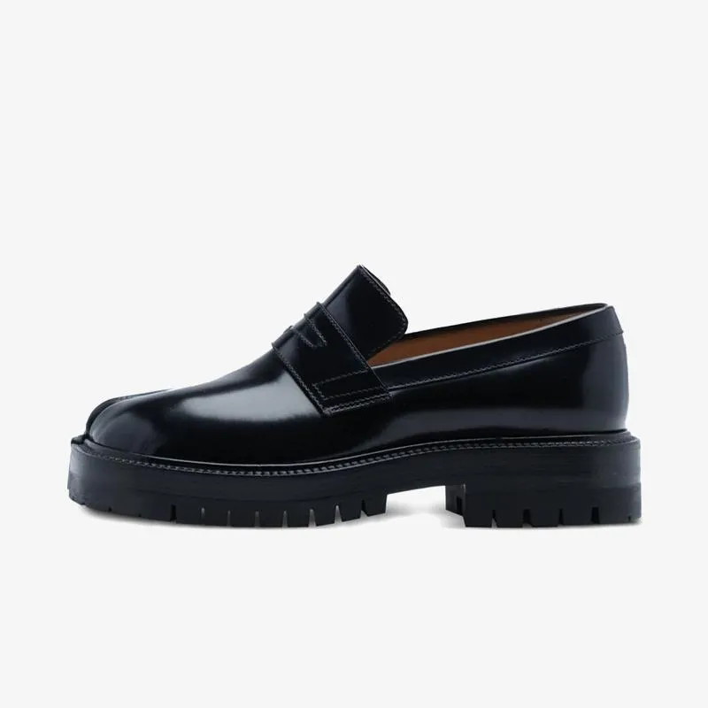 Black Leather Slip-On Loafer Unisex sold by ArnoConti product image thumbnail 3