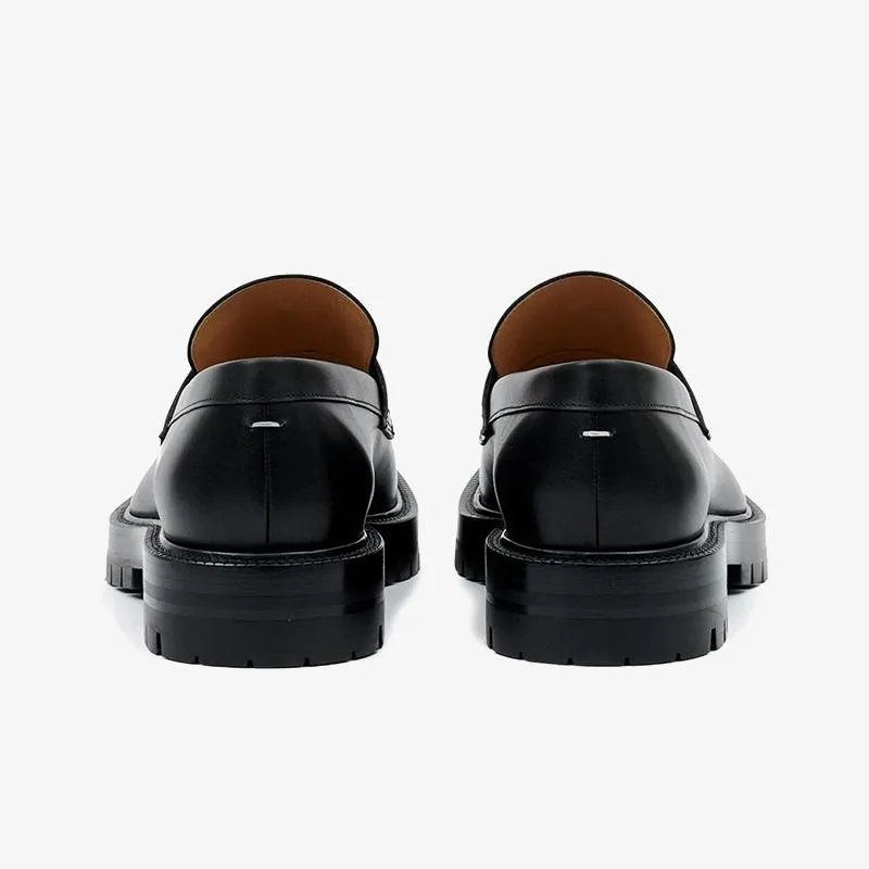 Black Leather Slip-On Loafer Unisex sold by ArnoConti product image thumbnail 4