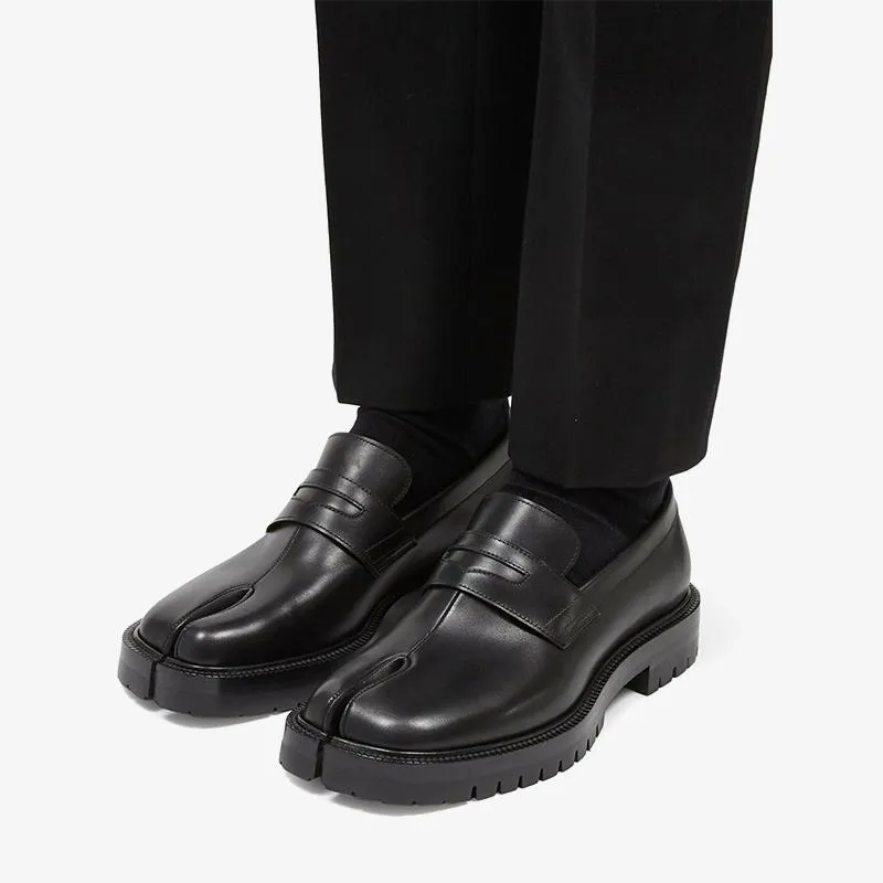 Black Leather Slip-On Loafer Unisex sold by ArnoConti product image thumbnail 2