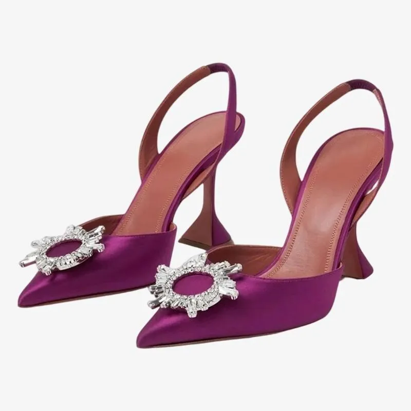 Magenta Crystal Slingbacks sold by ArnoConti
