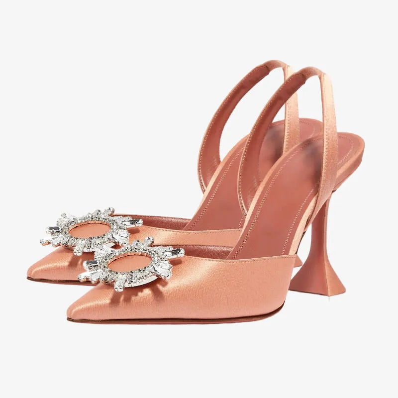 Champagne Pink Slingbacks sold by ArnoConti
