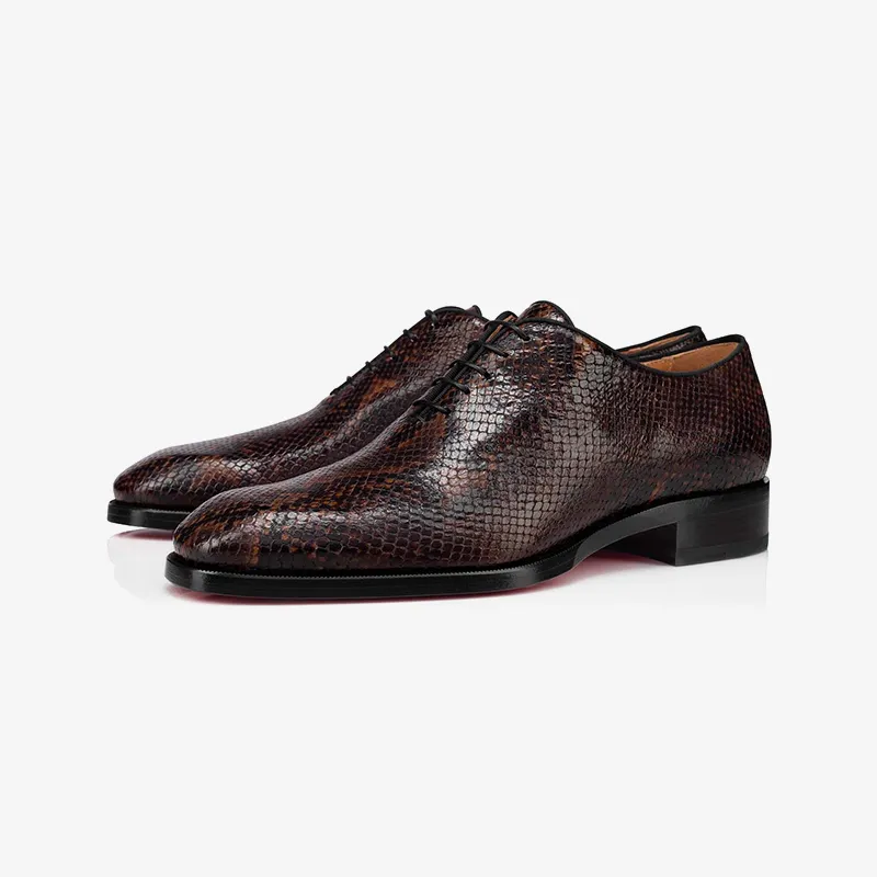 Embossed Calf Paris Leather Oxford Shoe sold by ArnoConti