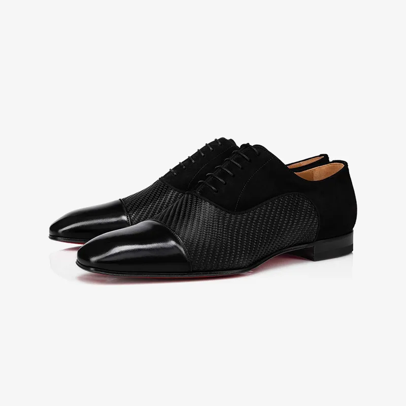 Suede and Calfskin Oxford Shoe sold by ArnoConti