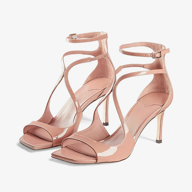 Pink Patent Leather Sandals sold by ArnoConti