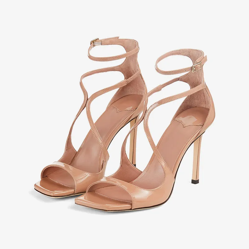 Pink Patent Leather Sandals sold by ArnoConti