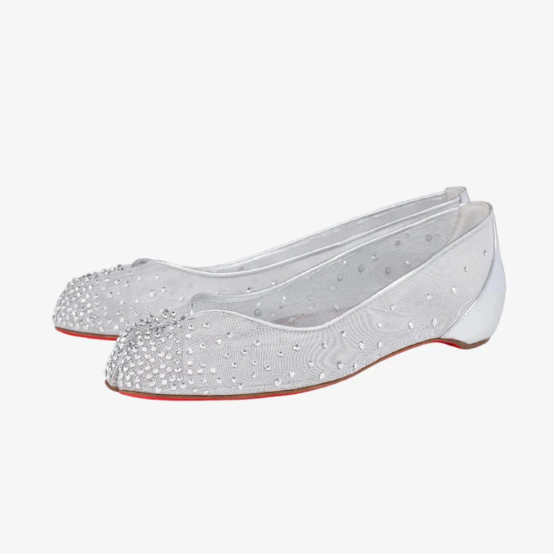 Silver Mesh Split-Toe Flats sold by ArnoConti