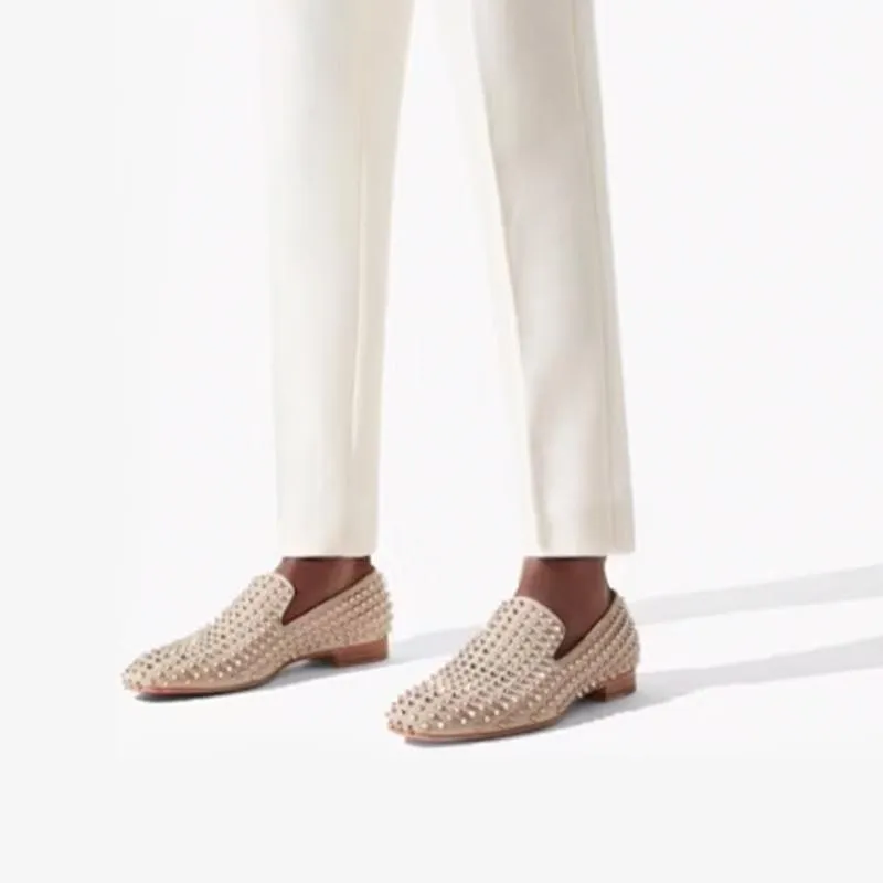 Grey Suede Full Spike Loafers sold by ArnoConti product image thumbnail 2