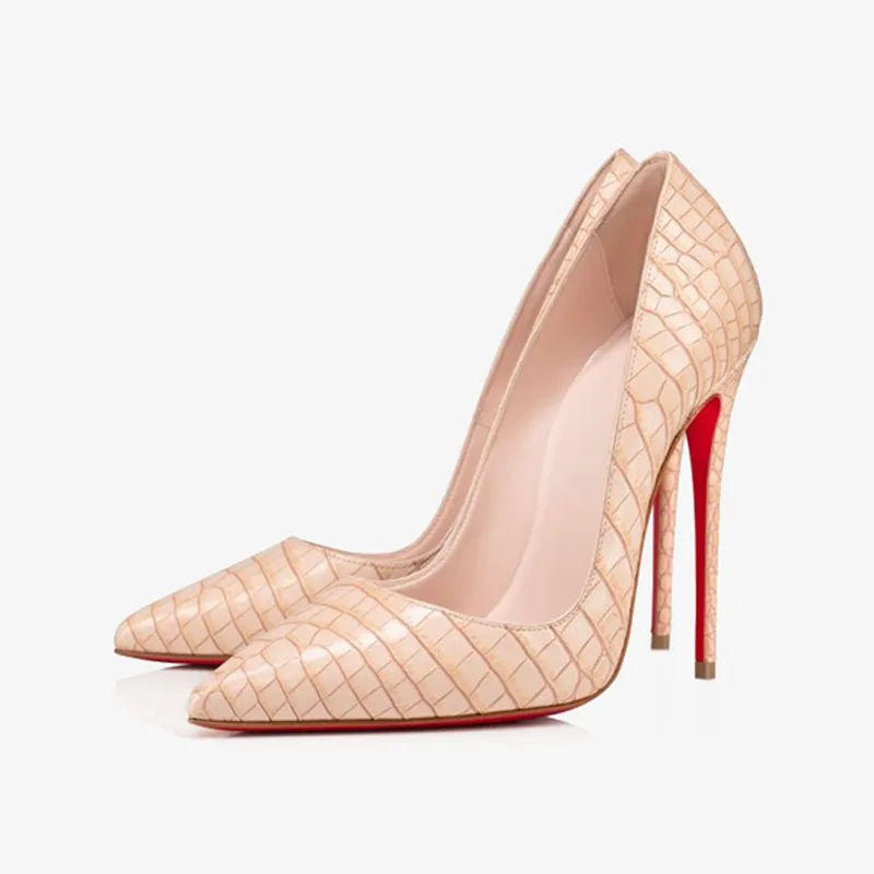 Trendy Embossed Mock Croc Pump sold by ArnoConti