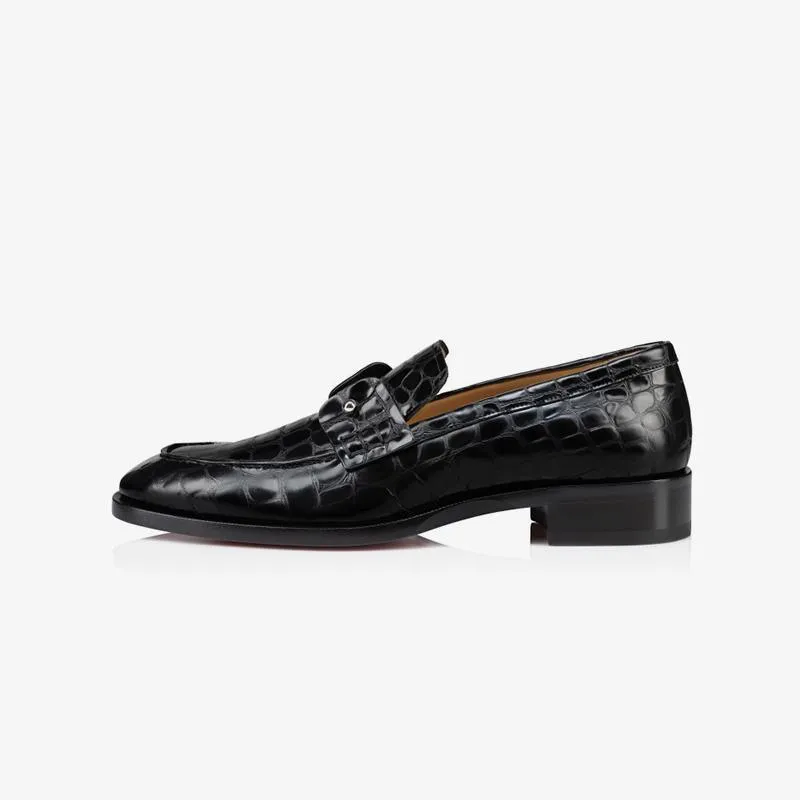 Crocodile Print Leather Loafers sold by ArnoConti product image thumbnail 3