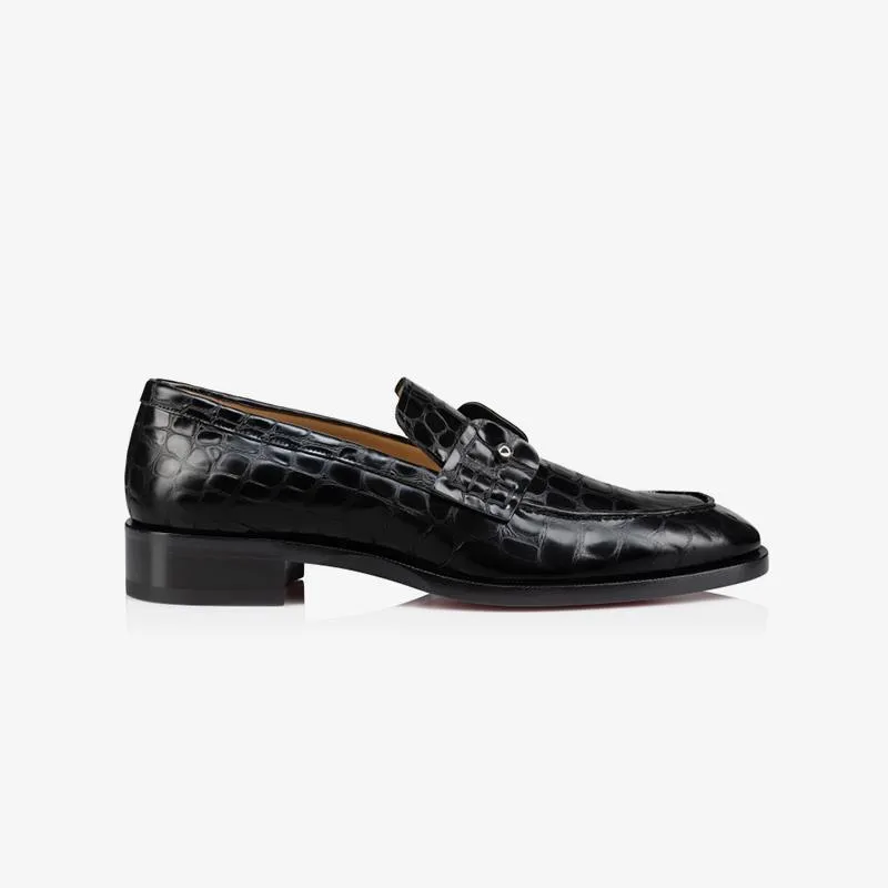Crocodile Print Leather Loafers sold by ArnoConti product image thumbnail 4