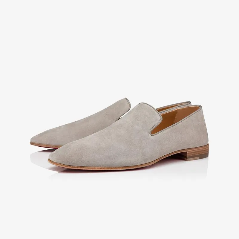 Flat Loafers Suede Men Veau Velours Grey sold by ArnoConti