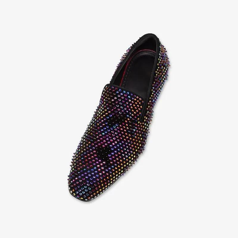 Multicolor Strass Adorned Suede Loafers sold by ArnoConti product image thumbnail 4