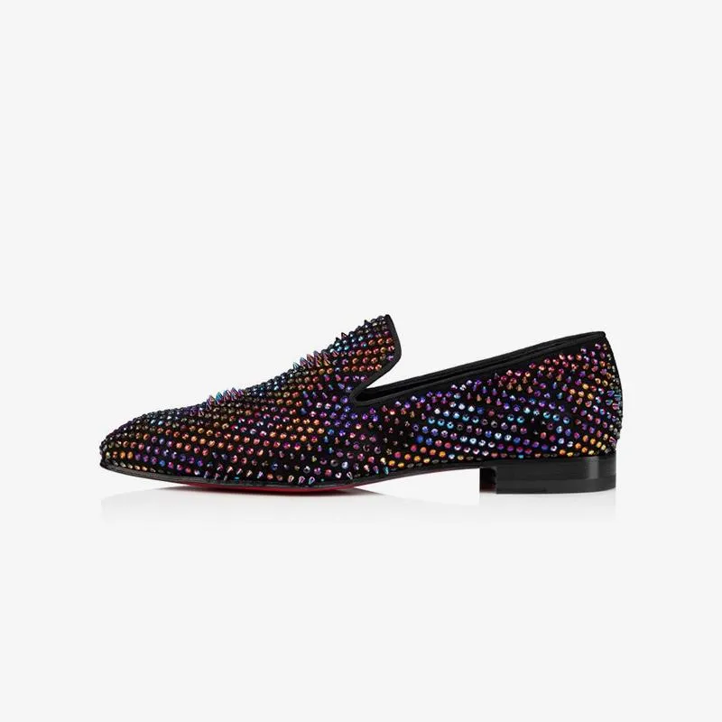 Multicolor Strass Adorned Suede Loafers sold by ArnoConti product image thumbnail 2