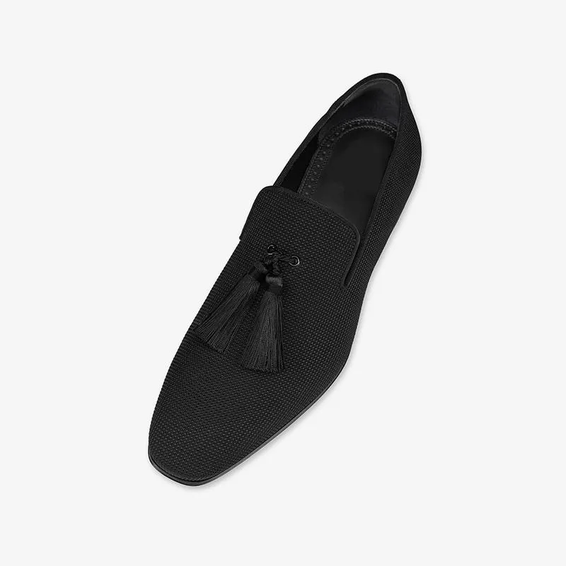 Tassel Fabric Flat Loafers Calf Shoes sold by ArnoConti product image thumbnail 5