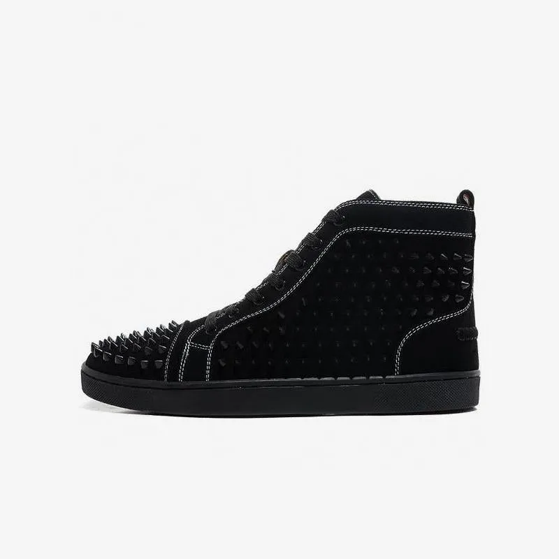 Rivet Sneakers Suede Spike High Top sold by ArnoConti