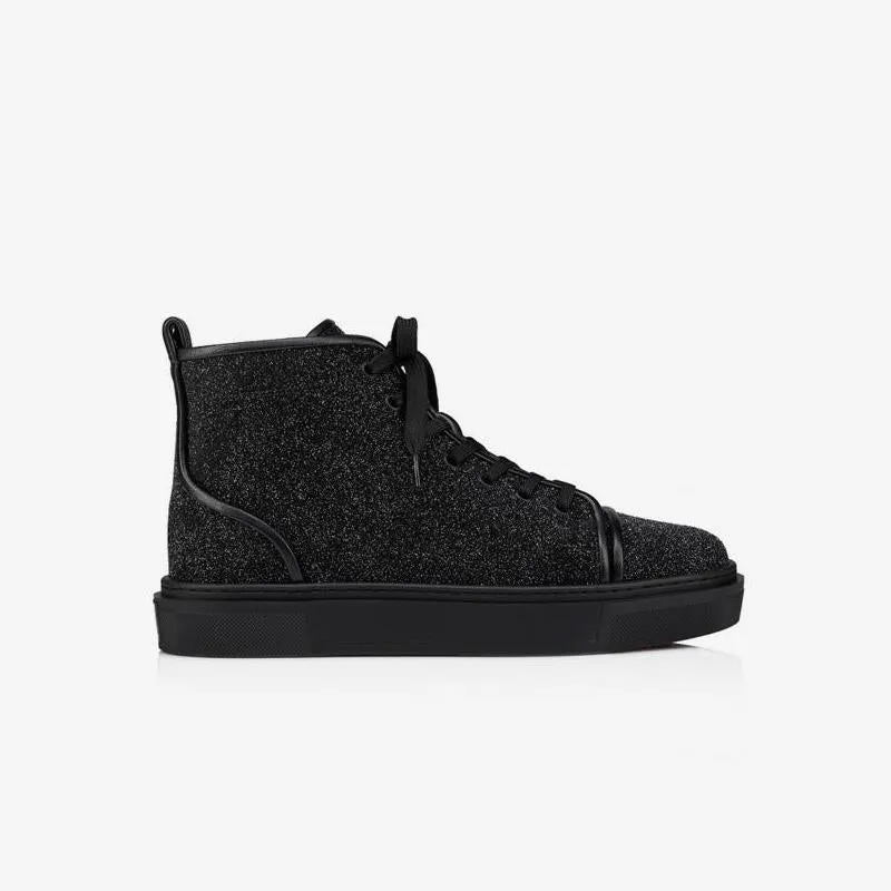 High Top Glitter Lace Up Sneakers sold by ArnoConti product image thumbnail 4