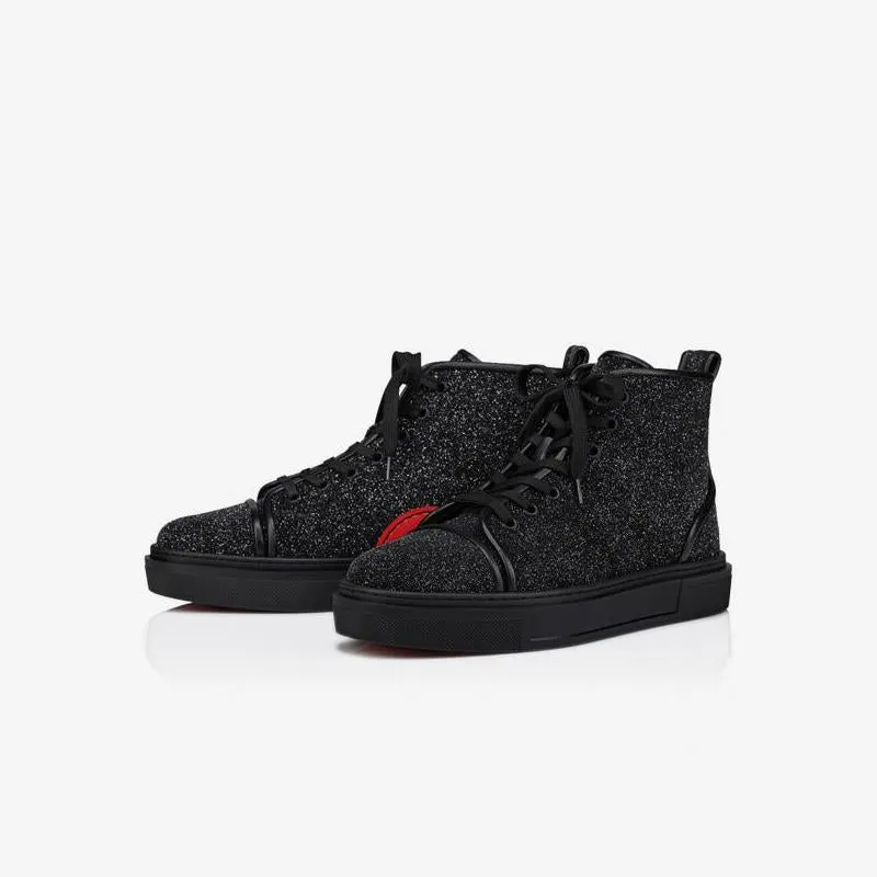 High Top Glitter Lace Up Sneakers sold by ArnoConti