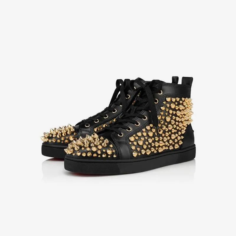 Studded Spikes Leather Flats Sneakers sold by ArnoConti