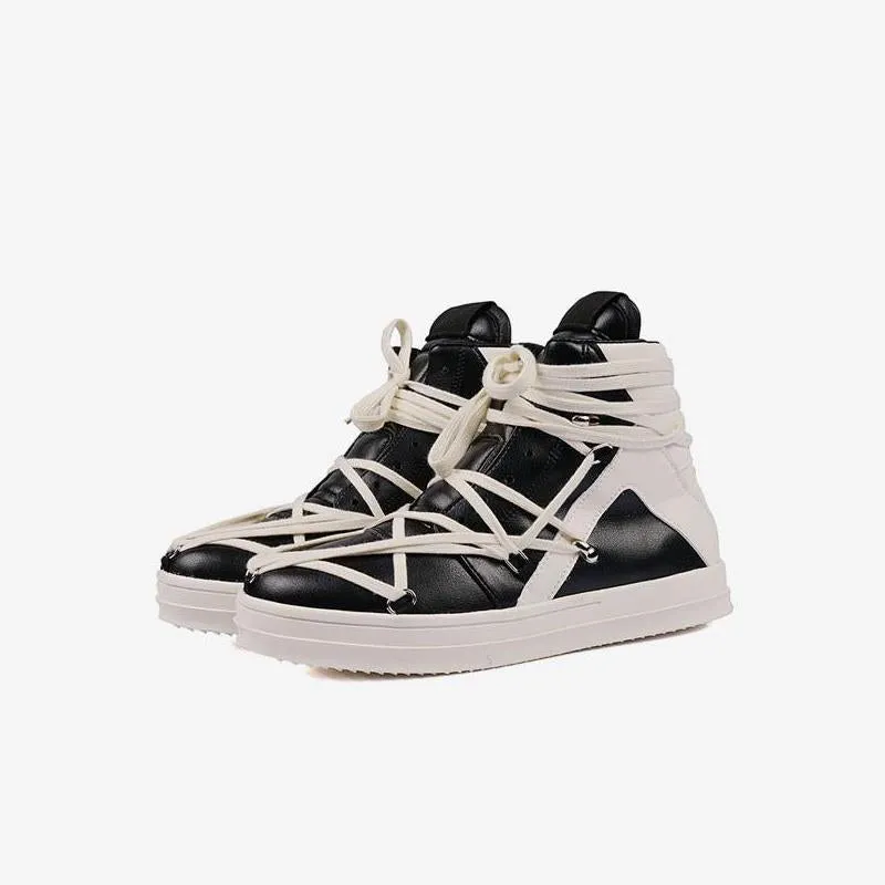 High top Geometric Sneakers Leather sold by ArnoConti