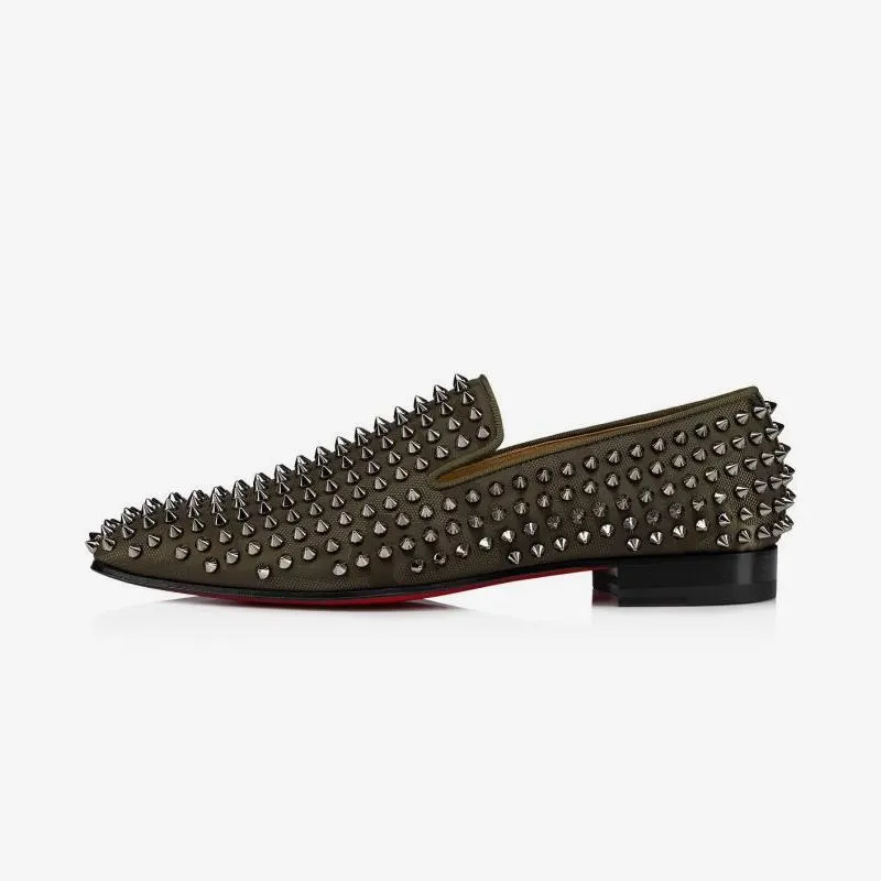 Canvas Slip-on Spikes Studded Loafers sold by ArnoConti product image thumbnail 2