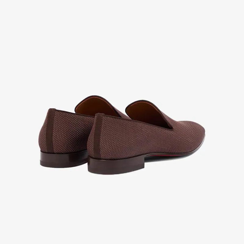 Brown Fabric Slip On Loafers Calf sold by ArnoConti product image thumbnail 4