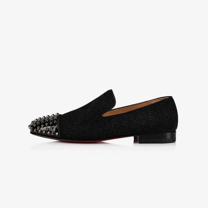 Fabric Glitter Loafer Flat Studs Patent Rivets sold by ArnoConti product image thumbnail 2