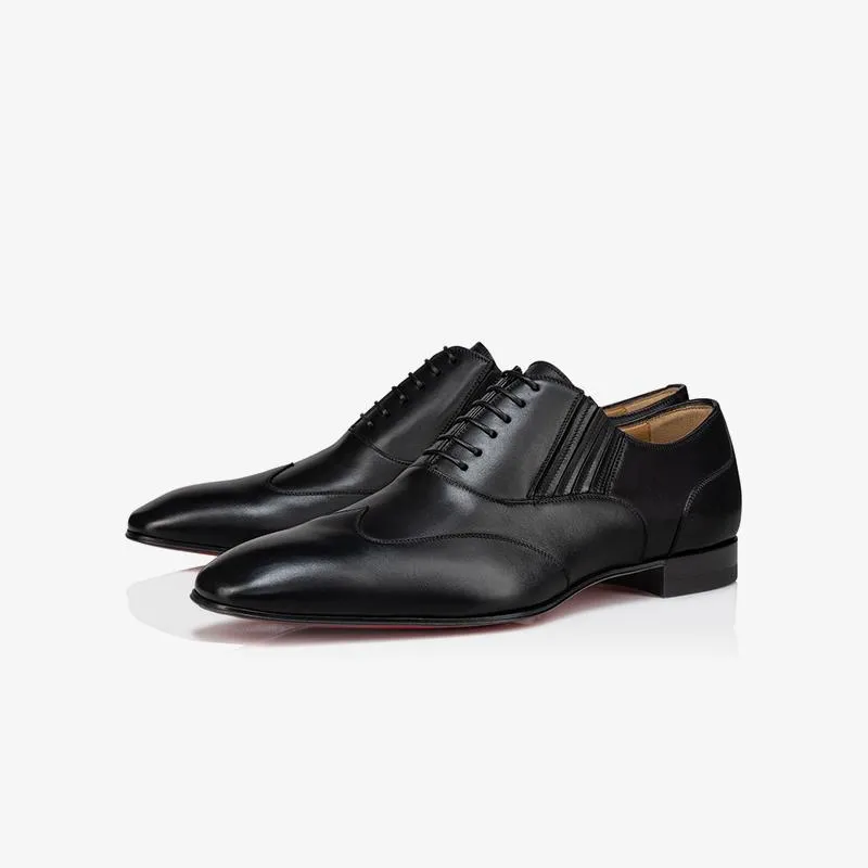 Black Layout Cut Lace-up Shoes sold by ArnoConti