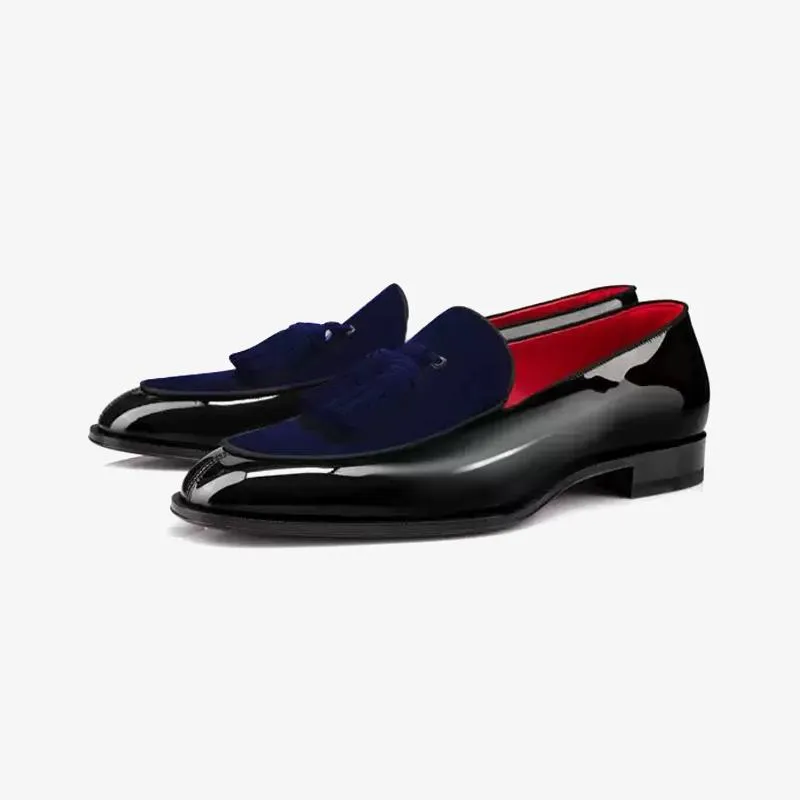 Velvet and Patent Leather Tassel Loafers sold by ArnoConti product image thumbnail 2