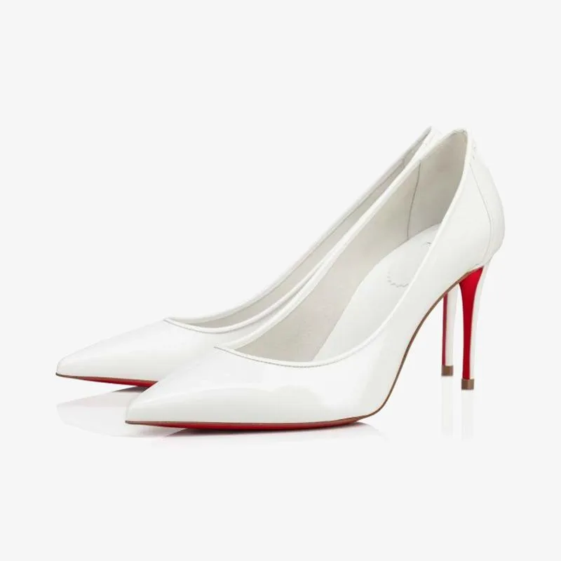 Stylish White Patent Leather Sporty Pump sold by ArnoConti