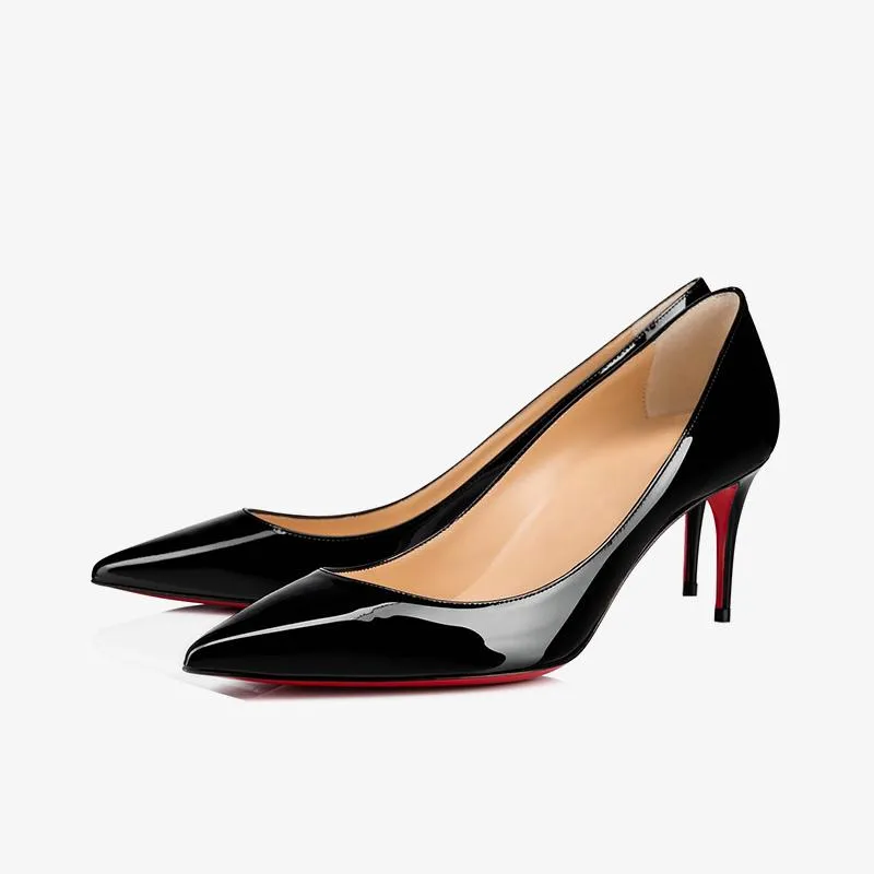 Patent Leather Pointed Pumps 60 mm Heel sold by ArnoConti
