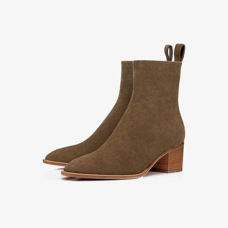 Suede Antelope-Inspired Ankle Boot sold by ArnoConti
